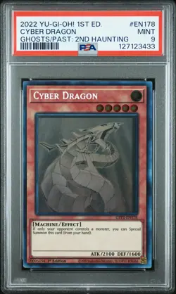 2022 YU-GI-OH! GFP2-GHOSTS FROM THE PAST: THE 2ND HAUNTING CYBER DRAGON PSA 9 - Image 1