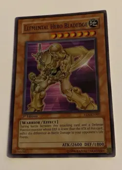 Yugioh Elemental Hero Bladedge EEN-EN007 Foil/Holo 1st Ed LP See All Pictures - Image 2