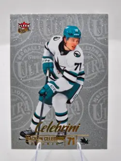 2024-25 Upper Deck Fleer Ultra Medallions Macklin Celebrini #M-12 Rookie RC - Image 1