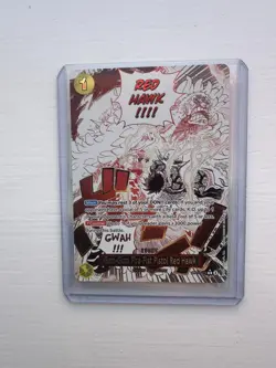 Gum-Gum Fire-Fist Pistol Red Hawk R Alt Art OP11-114 A Fist of Divine Speed NM - Image 1