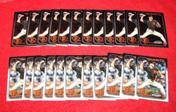 LANDEN ROUPP SAN FRANCISCO GIANTS RC ROOKIE LOT OF 23 CARDS (22-24) - Image 1