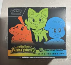 Pokemon Center Elite Trainer Box ETB Scarlet Violet Paldea Evolved, Sealed - Image 1