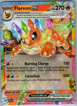Flareon ex 014/131 SV: Prismatic Evolutions - Pokemon Card - NM - Image 1