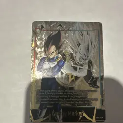 Bandai Dragon Ball Super Card Game Energy Marker Foil Vegeta E01-02 Card Stock - Image 1