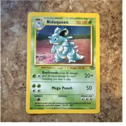 Pokemon TCG Nidoqueen Jungle 7/64 Holo Rare Unlimited 90 HP Stage 2 Card - Image 1