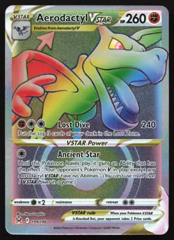 Aerodactyl Vstar - 199/196 - Hyper Rare - Lost Origin - Pokemon Card - Image 1