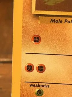 Pokemon Card Base Set Unlimited Diglett Energy Symbol Error 47/102 - Image 3