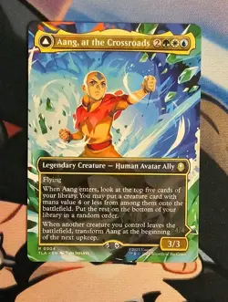 MTG Aang, At The Crossroads (Borderless) x1 Near Mint from Avatar - Image 1