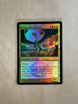 MTG Treva, the Renewer - Foil Pro Tour 2009 Promo - NM Dragon - Image 1