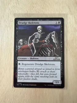 MTG Artist Proof - NM M30 Drudge Skeletons - White Back - RARE - Image 1