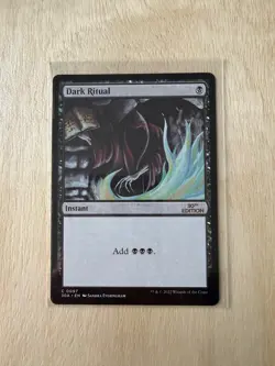 MTG Artist Proof - NM M30 Dark Ritual - White Back - RARE - Image 1
