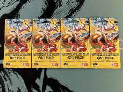 One Piece OP15 Sleeved Booster Pack Adventure on Kami's Island English-Lot of 4 - Image 1