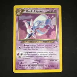 Pokemon Dark Espeon Neo Destiny Holo Rare Card 4/105 60 HP - Image 1