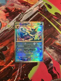 Vaporeon (Poke Ball Pattern) 022/131 Rare SV: Prismatic Evolutions Pokemon NM - Image 1