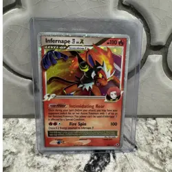 Pokemon Infernape E4 Lv.X 108/111 Rising Rivals Ultra Rare Holo 110 HP Card - Image 1