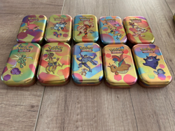 Pokemon TCG 151 x 10 Mini Tins Empty Complete Set with Art Cards, Coins And Box 820650803857 - Image 2