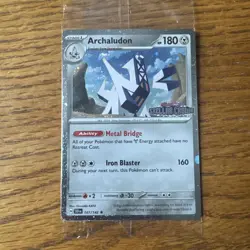Archaludon 107/142 SEALED RARE STAMPED UK PROMO POKEMON CARD STELLAR CROWN - Image 1