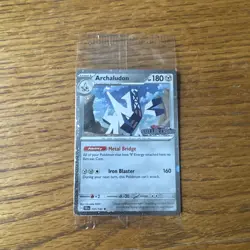 Archaludon 107/142 SEALED RARE STAMPED UK PROMO POKEMON CARD STELLAR CROWN - Image 2