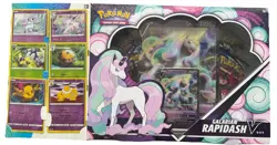 Pokemon Galarian Rapidash V Box Foil Promo, Oversize Card, Booster, Code Card - Image 1