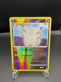 Clefable 22/130 Reverse Holo Rare Diamond & Pearl Base Pokemon Card LP/NM - Image 1