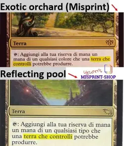 Exotic Orchard FOIL Italian Mtg MISPRINT. Same text as Reflecting pool - Image 3