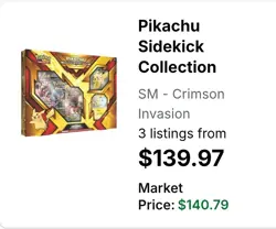 Pokemon 1x Pikachu Sidekick Collection Box- Keychain Promo Burning Shadows 820650803352 - Image 5
