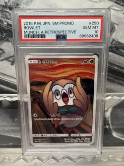 Rowlet Munch 290/SM-P PSA 10 Scream Pokemon Japanese Full Art Promo UK seller - Image 3