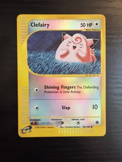 2002 Pokemon TCG Expedition Clefairy 101/165 Reverse Holo NM - Image 1