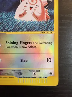 2002 Pokemon TCG Expedition Clefairy 101/165 Reverse Holo NM - Image 5