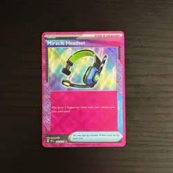 Miracle Headset 183/191 Sv08: Surging Sparks Holo POKEMON NEAR MINT B - Image 1