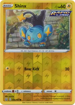 Shinx 046/163 Reverse Holo Battle Styles Common Pokemon TCG NM - Image 1