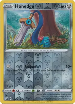 Honedge 105/163 Reverse Holo Battle Styles Common Pokemon TCG NM - Image 1