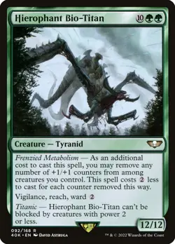 MTG - Hierophant Bio-Titan - Warhammer 40K Commander Decks - X1 - (NM) - - Image 1