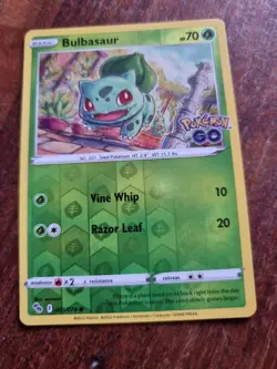 Pokemon Bulbasaur Pokemon Go 001/078 Reverse Holo Common - Image 1