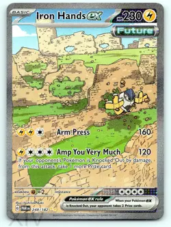 Iron Hands ex 248/182 Pokemon Paradox Rift Special Illustration Rare - Image 1