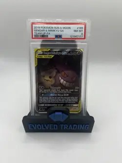 PSA 8 Gengar and Mimikyu GX 165/181 Team Up Tag Team Pokemon - Image 1