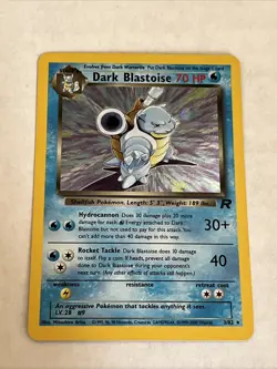 Dark Blastoise Holo Team Rocket 3/82 Pokemon - Image 1