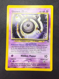 Unown M | 49/75 | Uncommon WOTC Neo Discovery | Pokemon TCG | NM - Image 1