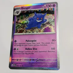 Gengar 151 Holo Pokemon TCG 094/165 Scarlet & Violet Rare - Image 1