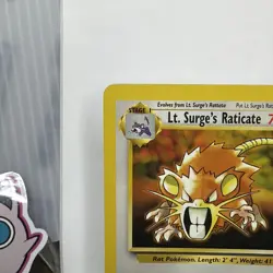 Lt. Surge's Raticate Gym Heroes Pokemon TCG 51/132 Unlimited Uncommon - Image 4