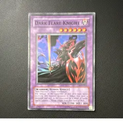 Dark Flare Knight DCR-017 Dark Crisis Fusion Super Rare 2200/800 Konami English - Image 1