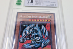 Blue-Eyes Toon Dragon MRL-000 1st Edition Secret Rare MNT 7 Yu-Gi-Oh! Graded - Image 5