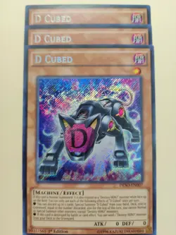 3x D Cubed DESO-EN007 1st Edition Secret Rare LP - Image 1