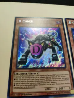 3x D Cubed DESO-EN007 1st Edition Secret Rare LP - Image 2
