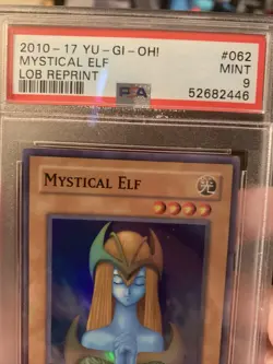 Mystical Elf LOB-062 PSA 9 Mint Super Rare Legend Of Blue Eyes White Dragon - Image 3