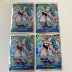 One Piece - The Azure Sea’s Seven OP14 Nefeltari Vivi EB04-025 SR Playset (x4) - Image 1