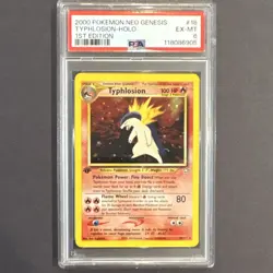 Typhlosion 18/111 Neo Genesis 1st Edition Holo Rare PSA 6 Pokemon TCG English - Image 1
