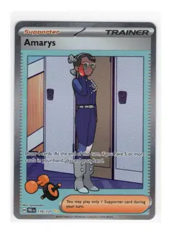 Pokemon TCG Prismatic Evolutions Amarys 170/131 Special Illustration Rare SIR - Image 1
