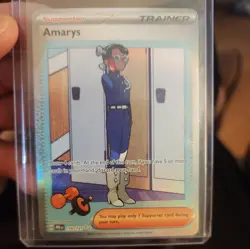 Pokemon TCG Prismatic Evolutions Amarys 170/131 Special Illustration Rare SIR - Image 1
