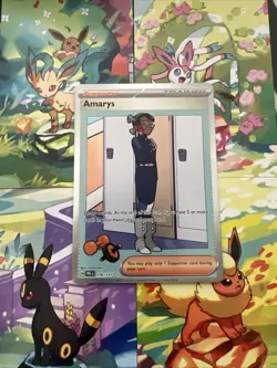 Pokemon TCG Prismatic Evolutions Amarys Card 170/131 Sir NM - Image 1